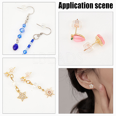 36Pcs 3 Colors Silicone Ear Nuts SIL-AR0001-08-1