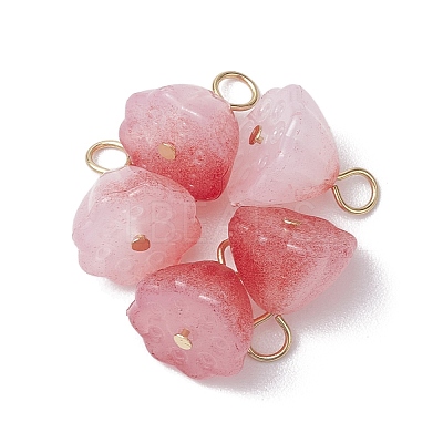 Acrylic Lotus Pendants PALLOY-JF02712-1