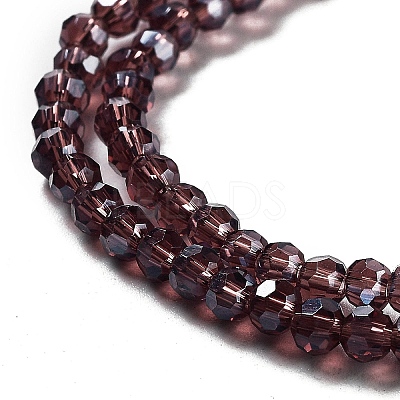 Electroplate Transparent Glass Beads Strands EGLA-A035-T3mm-A13-1