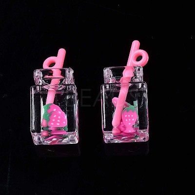 Imitation Drink Resin Pendants LS-CRES-S359-32H-1