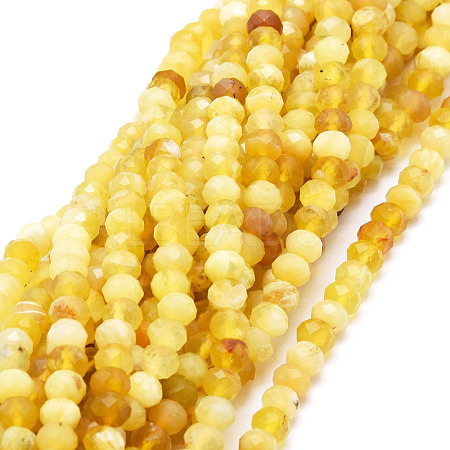 Natural Yellow Opal Beads  Strands G-E569-I21-1