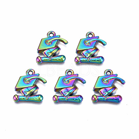 Rainbow Color Alloy Pendants PALLOY-N163-108-NR-1