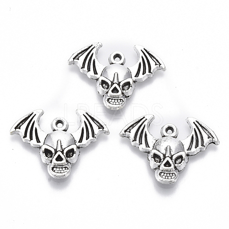 Tibetan Style Alloy Pendants TIBE-N010-08AS-RS-1