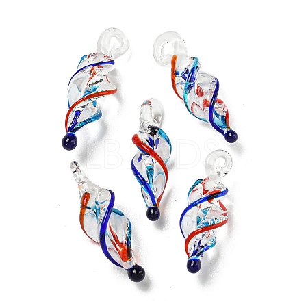 Handmade Lampwork Pendants LAMP-N025-02A-1