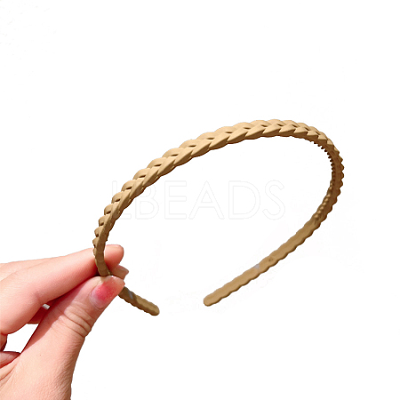 Resin Braided Thin Hair Bands OHAR-PW0003-191F-1