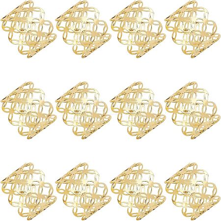 Iron Hollow Napkin Rings AJEW-WH0258-031-1