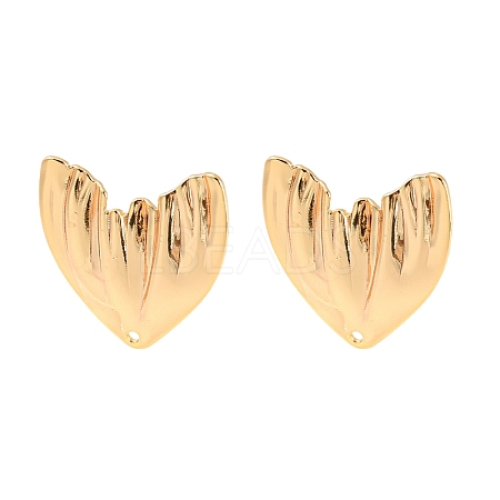 Rack Plating Brass Stud Earring Findings KK-M261-43G-1