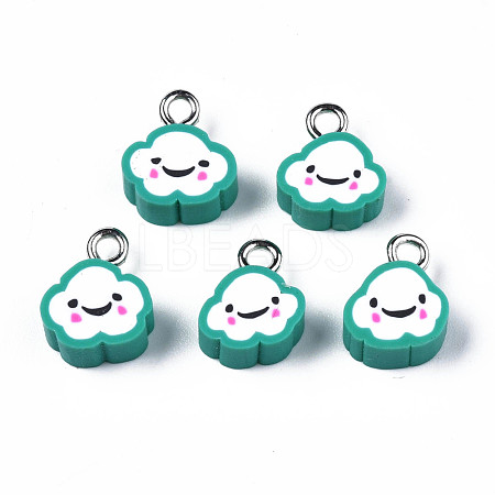 Handmade Polymer Clay Charms CLAY-N006-37B-01D-1