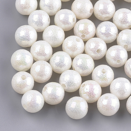 Acrylic Imitation Pearl Beads X-OACR-S024-15-8mm-1