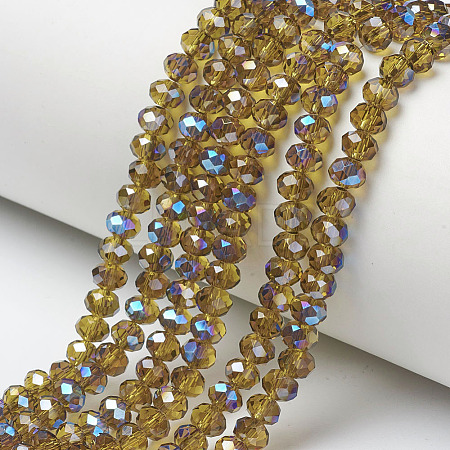 Electroplate Glass Beads Strands EGLA-A034-T3mm-I20-1