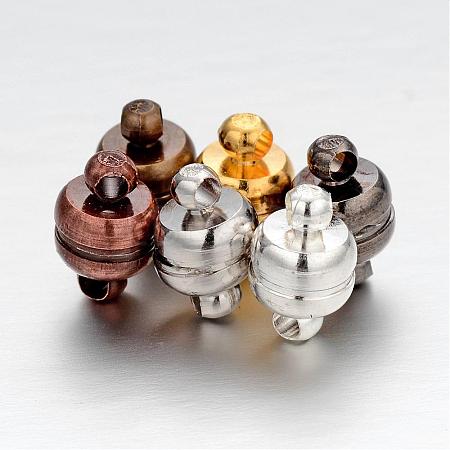Brass Magnetic Clasps with Loops KK-H361-M-1