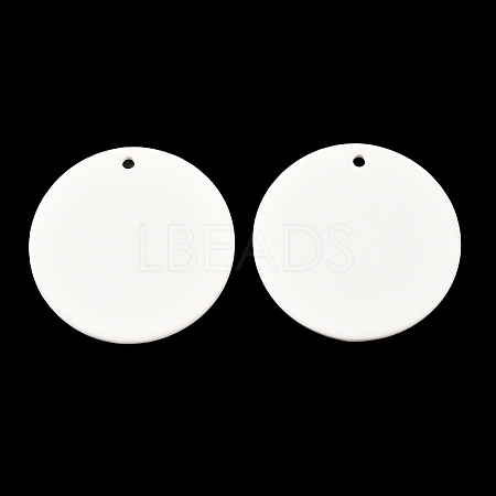 Porcelain Blank Big Pendants PORC-PW0001-100-1