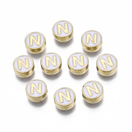 Alloy Enamel Beads ENAM-N052-006-01N-RS-1