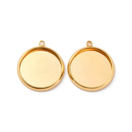 Brass Pendant Cabochon Settings KK-F898-20D-G-1