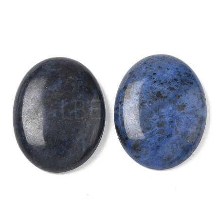 Natural Dumortierite Quartz Cabochons G-C189-03-1