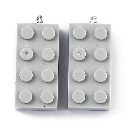 Opaque Acrylic Pendants MACR-B0001-02N-1