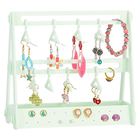 Opaque Acrylic Earring Display Stands EDIS-WH0029-16E-1