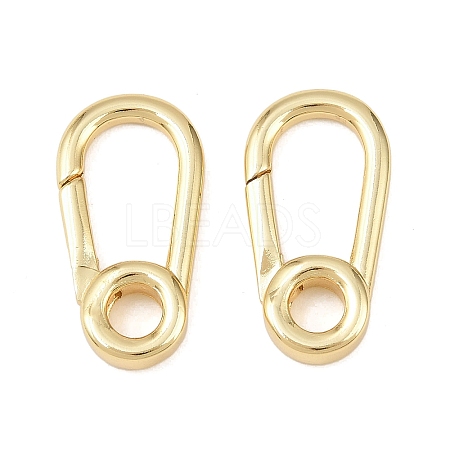 Brass Spring Gate Rings KK-P339-02G-1