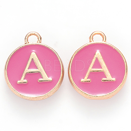 Golden Plated Alloy Enamel Charms LS-ENAM-S118-08A-1