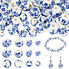 40Pcs 4 Styles Handmade Porcelain Beads PORC-TADJ0001-08B-1