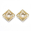 Rack Plating Alloy CAbochons PALLOY-S132-222C-RS-1