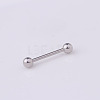 316 Surgical Stainless Steel Tongue Rings WGF0CE1-01-1
