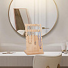 3-Tier Wooden Slant Back Jewelry Display Stands ODIS-WH0025-115-5