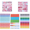 6 Sets 2 Styles Rectangle Paper Self Adhesive Category Labels Stickers DIY-GF0008-49-1