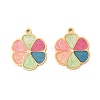 304 Stainless Steel Enamel Pendants STAS-S156-01G-05-1