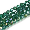 Transparent Electroplate Glass Beads Strands EGLA-A039-T2mm-B10-1