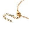 Shell Pearl & Acrylic Flower Bib Pendant Necklaces NJEW-TA00169-5