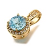 Brass Micro Pave Cubic Zirconia Pendants KK-F913-17G-03-2