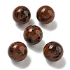 Natural Mahogany Obsidian Round Ball Figurines Statues for Home Office Desktop Decoration G-P532-02A-29-1