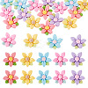 20pcs Opaque Resin Cabochons RESI-TADJ0001-08A-2