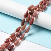 Natural Strawberry Quartz Beads Strands G-B028-A01-2