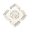 DIY Unfinished Bohemian Meditation Energy Symbol Wood Pendant Decoration Kits DIY-B060-03-4