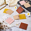 8Pcs 4 Colors Square PU Leather Jewelry Flip Pouches ABAG-CL0001-57-4