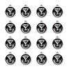 Platinum Plated Alloy Charms LS-ENAM-S118-02Y-P-2