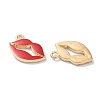 Alloy Enamel Pendants ENAM-O001-11P-G-2
