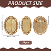 10Pcs Vintage Tibetan Alloy Brooch Cabochon Bezel Settings FIND-PH0025-54-2