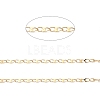 Ion Plating(IP) 304 Stainless Steel Dapped Oval Link Chains CHS-G027-01G-2