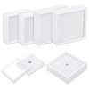 BENECREAT 6Pcs 2 Styles Square Plastic Loose Diamond Storage Boxes CON-BC0007-16-1