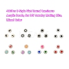 480Pcs 8 Style Flat Round Luminous Acrylic Beads DIY-YW0003-01-2