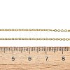Brass Cable Chain Necklaces X-MAK-P011-01G-3