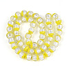 Luminous Handmade Lampwork Silver Foil Beads Strand FOIL-N029-03B-2