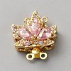 Golden Plated Brass Box Clasps KK-CJC0001-40G-02-1