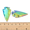 Electroplated Synthetic Non-Magnetic Hematite Pendants G-C136-03-4