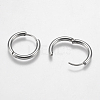 Tarnish Resistant 201 Stainless Steel Huggie Hoop Earrings Findings STAS-F149-33P-B-2