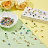 140Pcs 7 Styles Electroplate Glass Charms PALLOY-FH00184-4