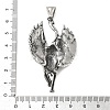304 Stainless Steel Big Pendants STAS-V008-05AS-3